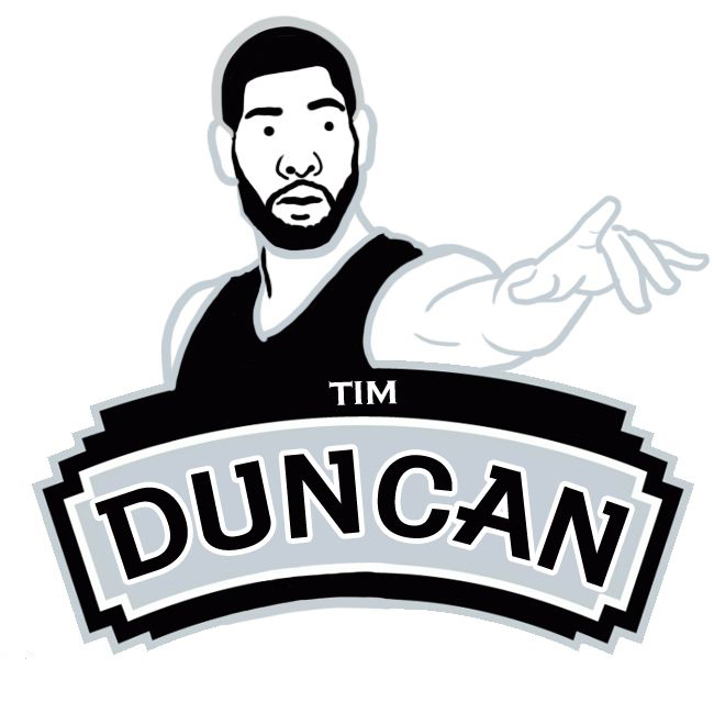 San Antonio Spurs Tim Duncan Logo iron on heat transfer